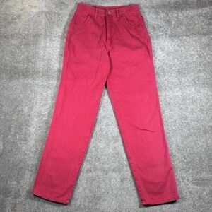 Vintage Wrangler Jeans Women's 11/12 Pink Bareback‎ Straight Leg Denim